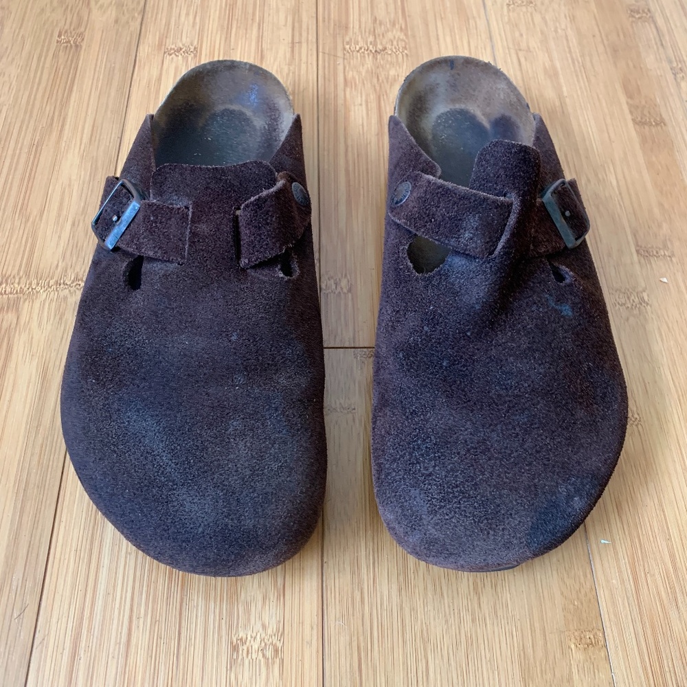 BIRKENSTOCK - Men's Brown Boston Clogs 43 (10.5)